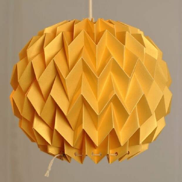 оригами светильник
