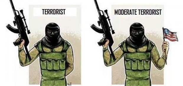 Слева плохой террорист, справа умеренный — смотри не перепутай