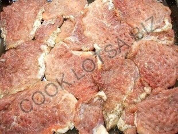 Мясо по-французски с грибами