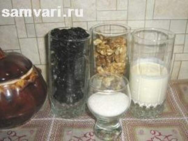 рецепт чернослива с орехами