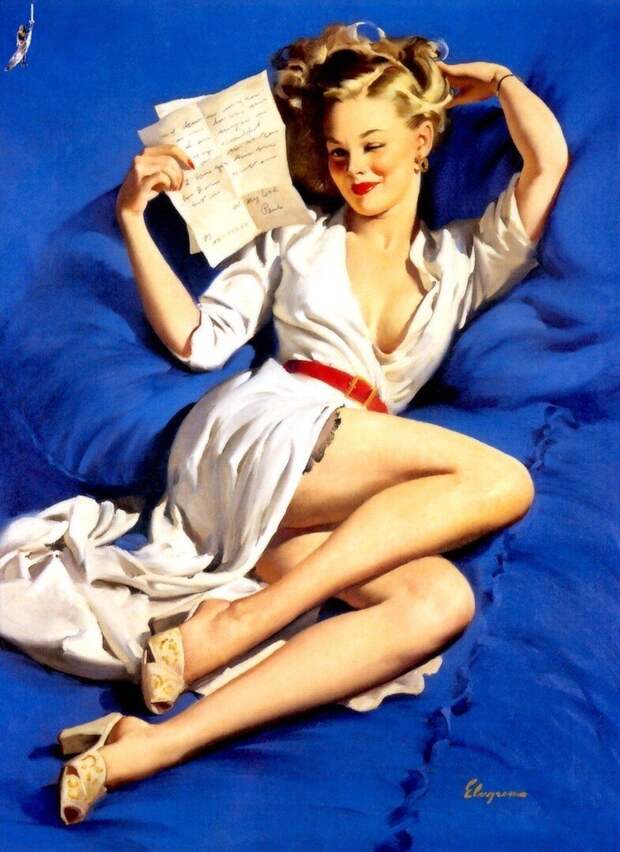 Яркие pin-up работы от художника Джила Элвгрена