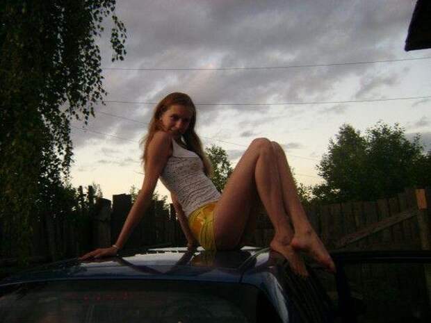 Авто девушки из России (55 фото) 