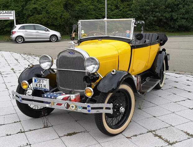 Форд модель А, кабриолет, 1928 год. Форд, Ретроавтомобиль, Длиннопост