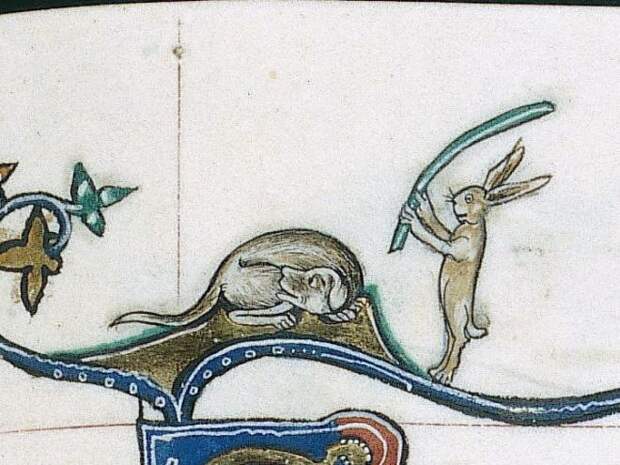 Средневековые кролики-убийцы: 8 старинных рисунков с неожиданно кровожадными зверьками
