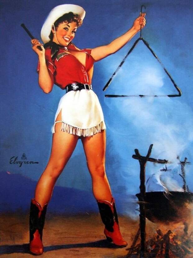 Pin-up — художник Джил Элвгрен