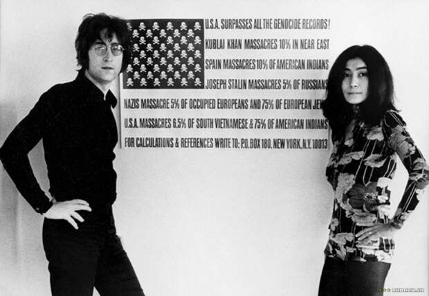 Джон Леннон и Ёко Оно. Фото / John Lennon & Yoko Ono. Photo 
