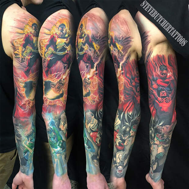 Искусство талантливого Стива Бутчера: гиперреалистичные татуировки тату, тату фото, татуировки фото, гиперреализм, искусство, длиннопост