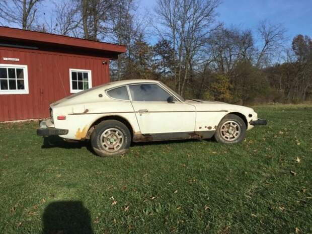 Datsun 280Z 1977 года выпуска, который последние 32 года хранился в сарае