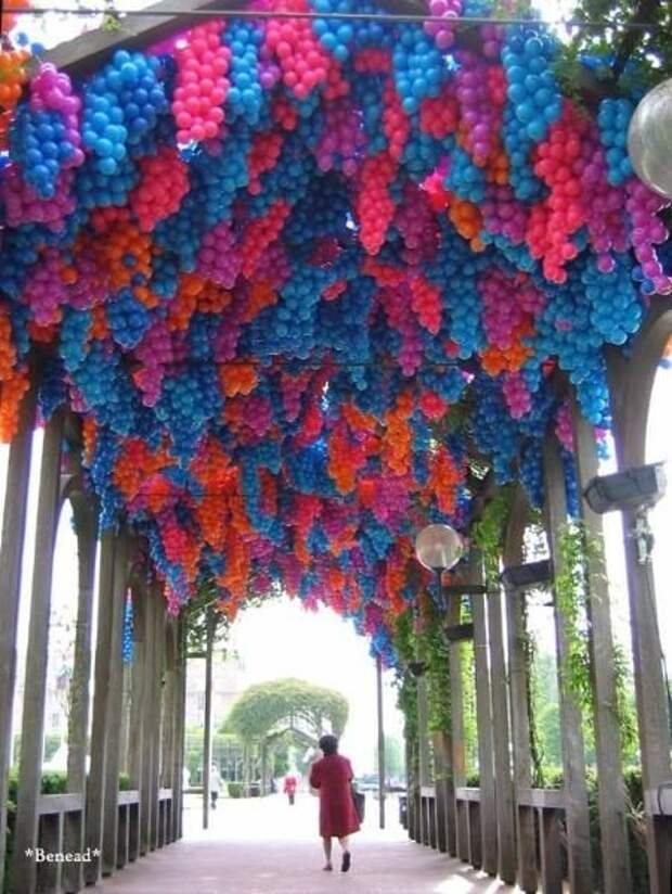 Просто арка с шариками в виде винограда art, Городская среда, украшения
