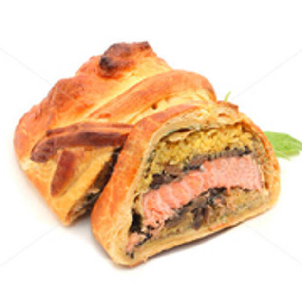 Кулебяка с тунцом и грибами