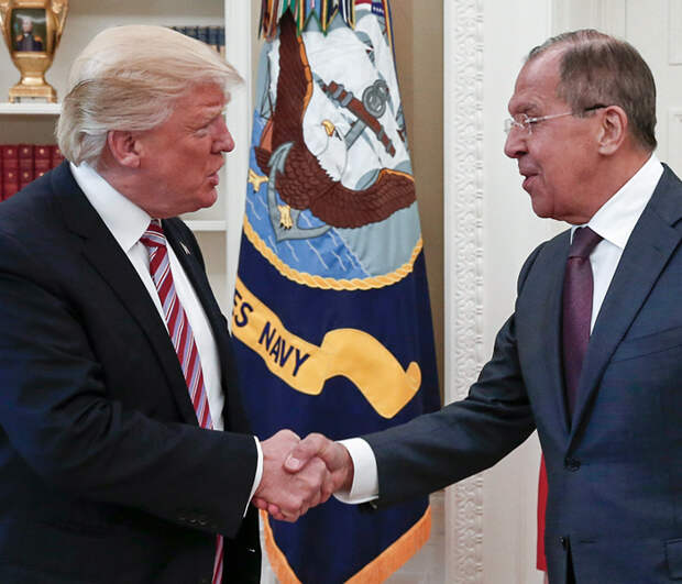 Дональд Трамп и Сергей Лавров