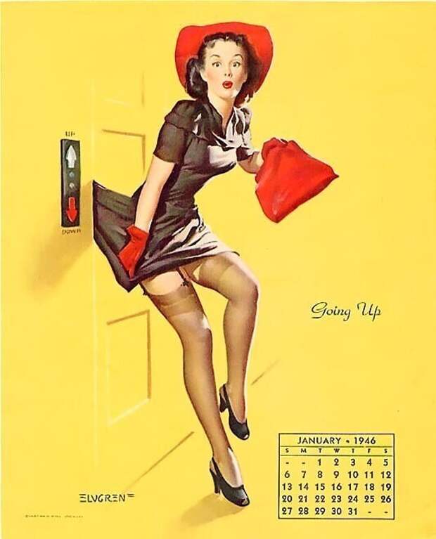 Pin-up — художник Джил Элвгрен
