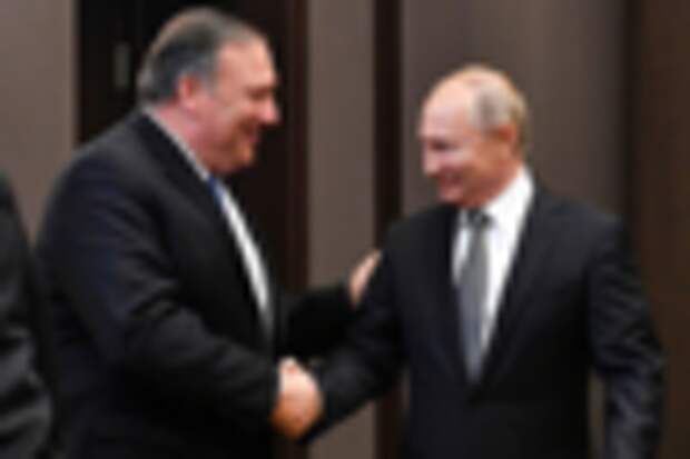 Майк Помпео и Владимир Путин