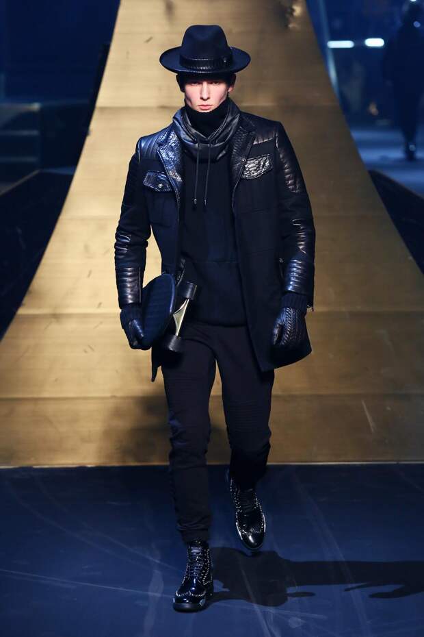 Михаил Шматов на показе Philipp Plein осень-зима 2016