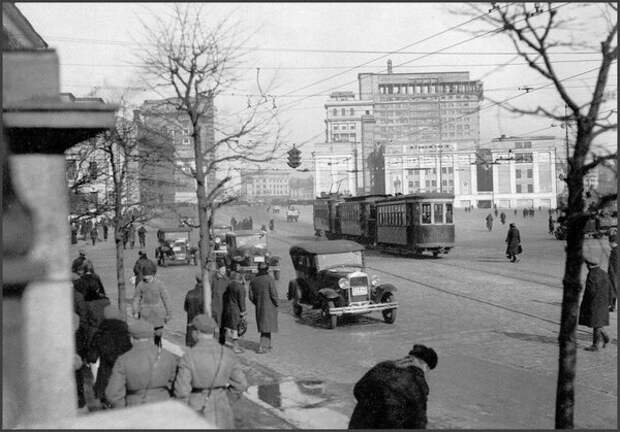 Улица Моховая в Москве. 1930-е