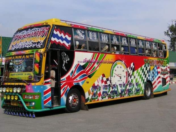 тайские автобусы