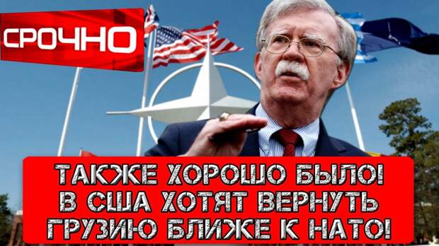Получить в грызло 2.0 - Грузию обратно тянут в НАТО