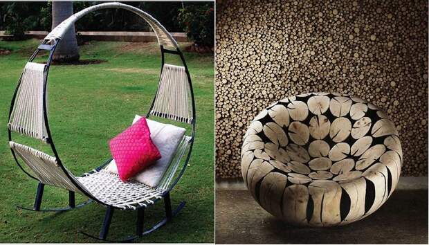 Необычные идеи оформления стульев в декоре.