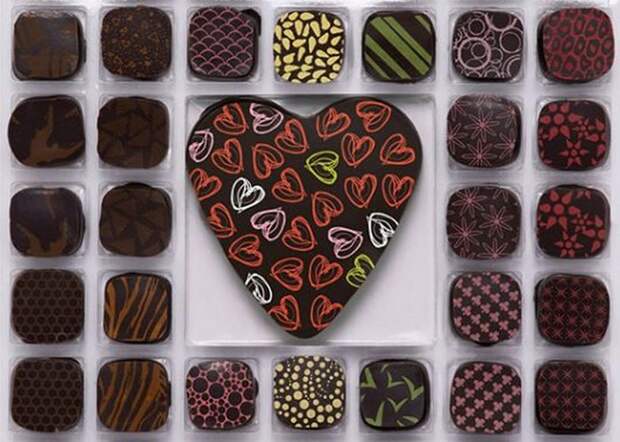 Шоколадные конфеты «Richten's Intense Valentine Gourmet Chocolates».