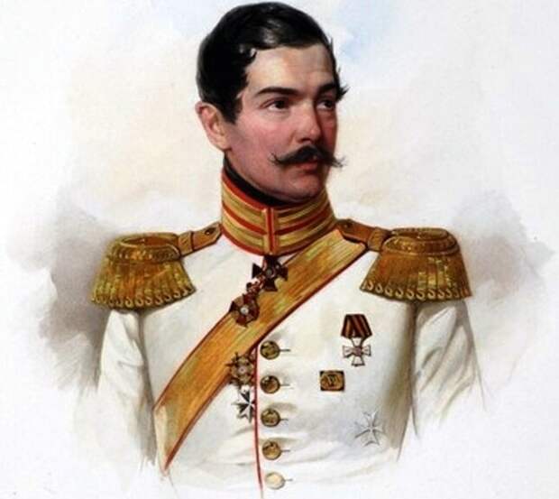 П,П. Ланский в 1847 году. Акварель художника В.Гау