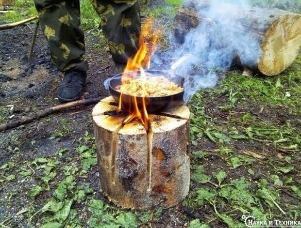 Дровяной примус в походе своими руками, сделай сам