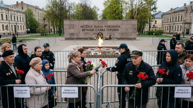 Жителей латвийского Даугавпилса не пустят к Вечному огню 9 мая