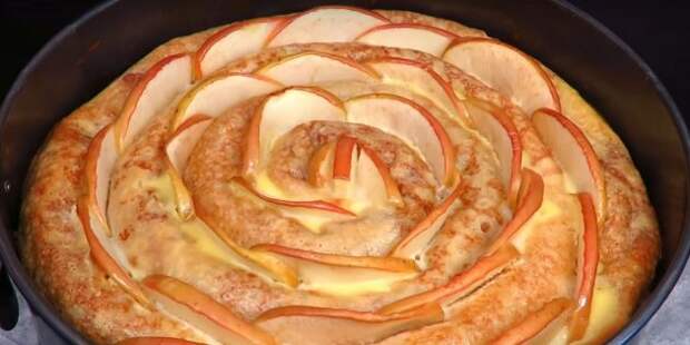 Рецепты: Блинный торт с творожно-яблочной начинкой