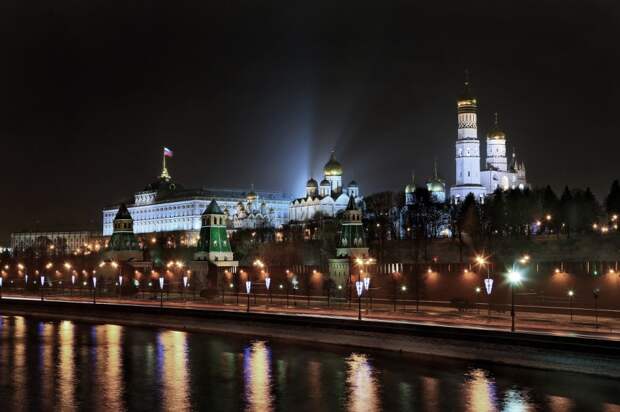 Ночная Москва: Большой Кремлевский дворец. Фотограф: Юрий Макаров