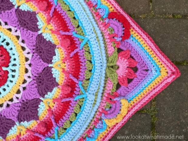 Sophies Garden Photo Tutorial Large Crochet Square Sophies Garden {Photo Tutorial}