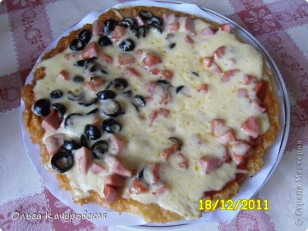 Кулинария Мастер-класс Рецепт кулинарный Пицца на раз-два   на сковороде  Продукты пищевые фото 1