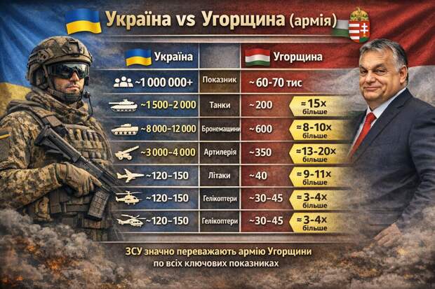 Украинцы пишут, что раздавят армию Венгрии на раз-два