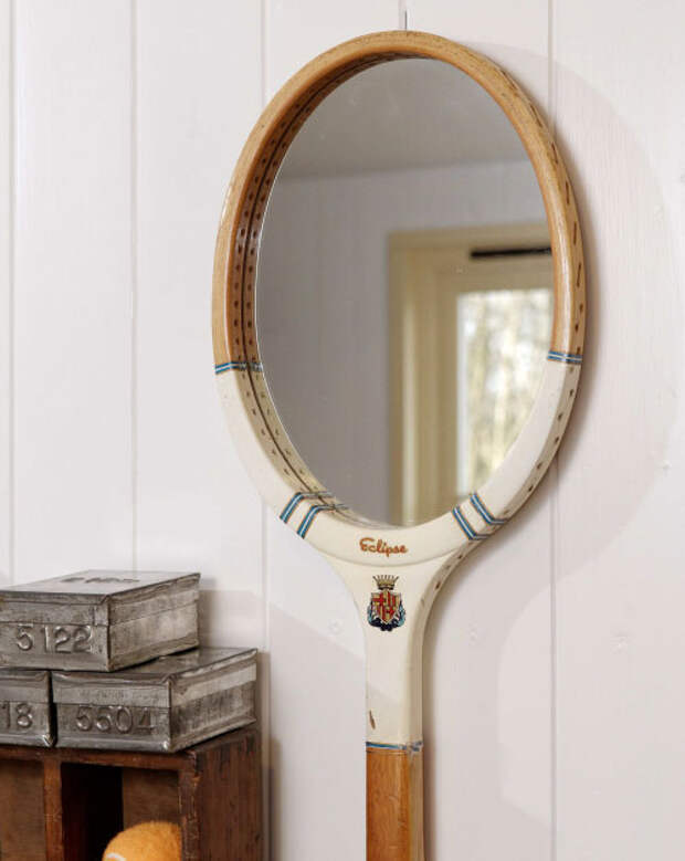 Зеркало из теннисной ракетки
