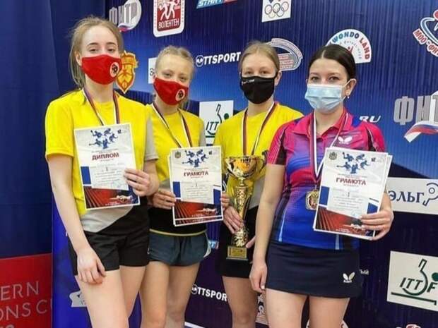 Команда Забайкальских теннисисток стала победителем соревнований по настольному теннису