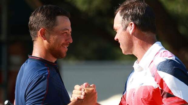 Paul Casey (right) carded 67, 68, 66 and 68 over the four tournament days