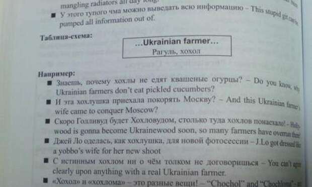 Во Львове нашли учебник по английскому языку со словом «хохол»