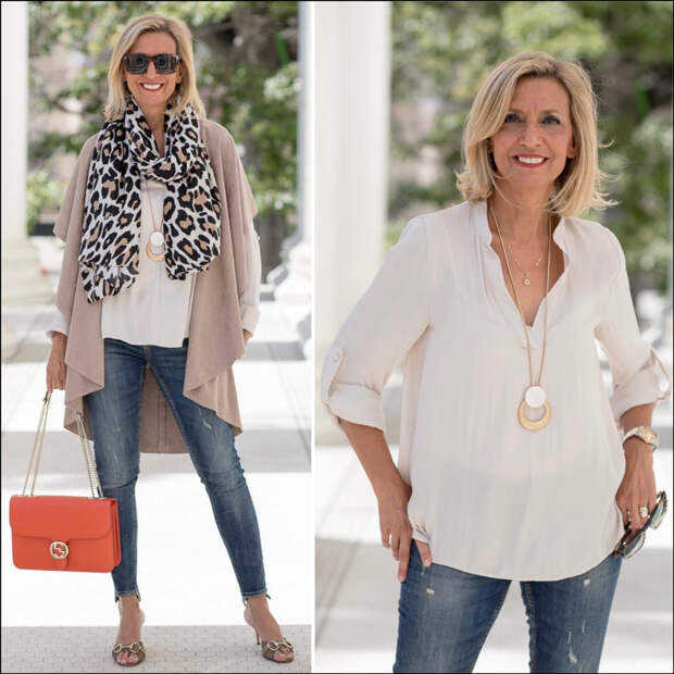 fashion and style for over 40 women - a transitional look