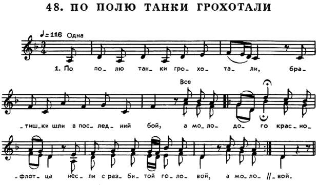 История песни