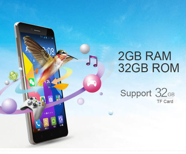 Amoi A928W MTK6592 Octa Core 1.7Ghz Mobile Phone Android 4.2 5.0" IPS 1920x1080 2GB RAM 32GB ROM 13MP Russian menu