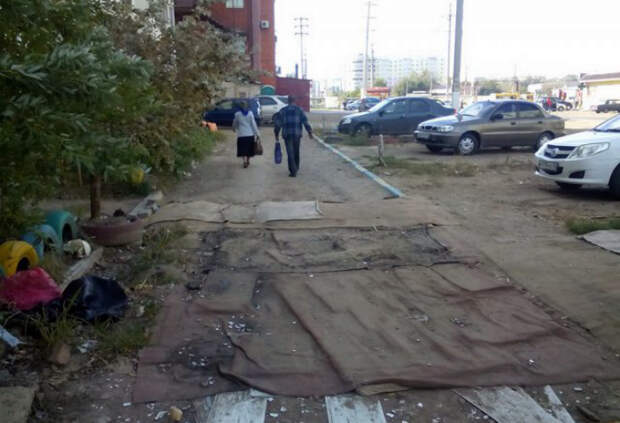 Ремонт дороги.