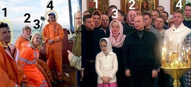 Одни и те же люди окружают Путина Одни и те же люди окружают Путина