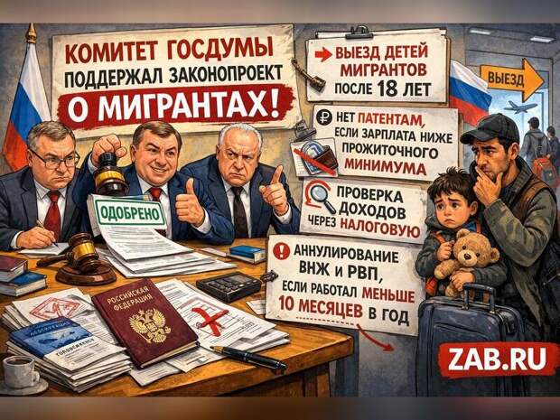 Комитет Госдумы поддержал законопроект о мигрантах