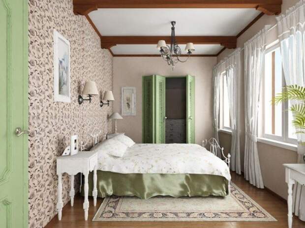 Добавляем французские нотки в интерьер: спальня в стиле прованс