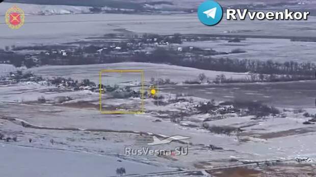 Наступление ВС России к Доброполью попало на видео