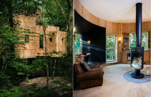 Woodsman’s Treehouse - комфортабельный дом на дереве.