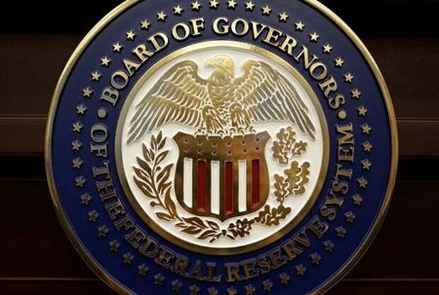 The seal for the Board of Governors of the Federal Reserve System is displayed in Washington, U.S., June 14, 2017. REUTERS/Joshua Roberts
