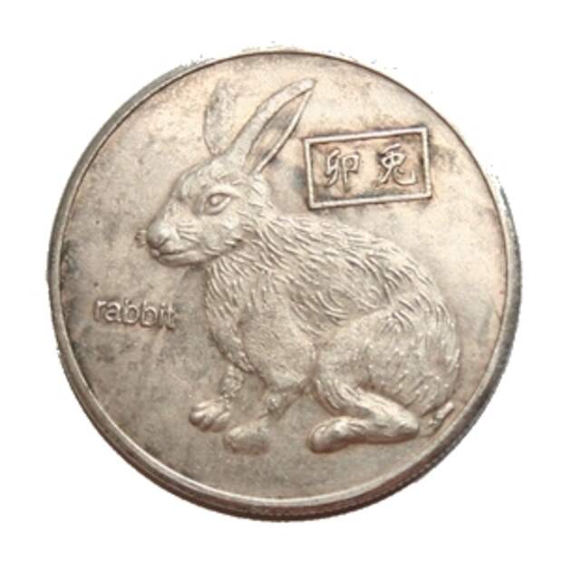 китайская монета Кролик