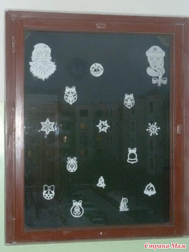 Новый год! Украшаем окна!