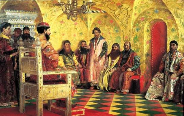 А. П. Рябушкин, «Сидение царя Михаила Федоровича с боярами»