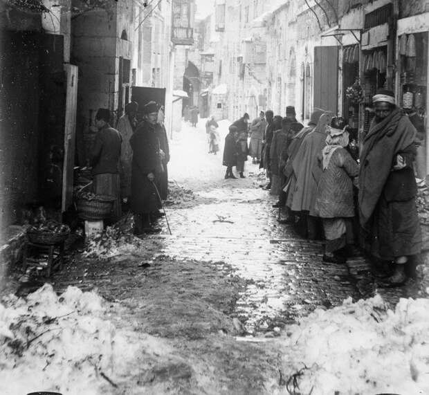 Иерусалим в снежных завалах: редкие фото 1921 года