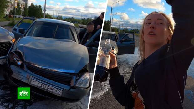 Участница ДТП в Северодвинске устроила пьяный концерт на месте аварии